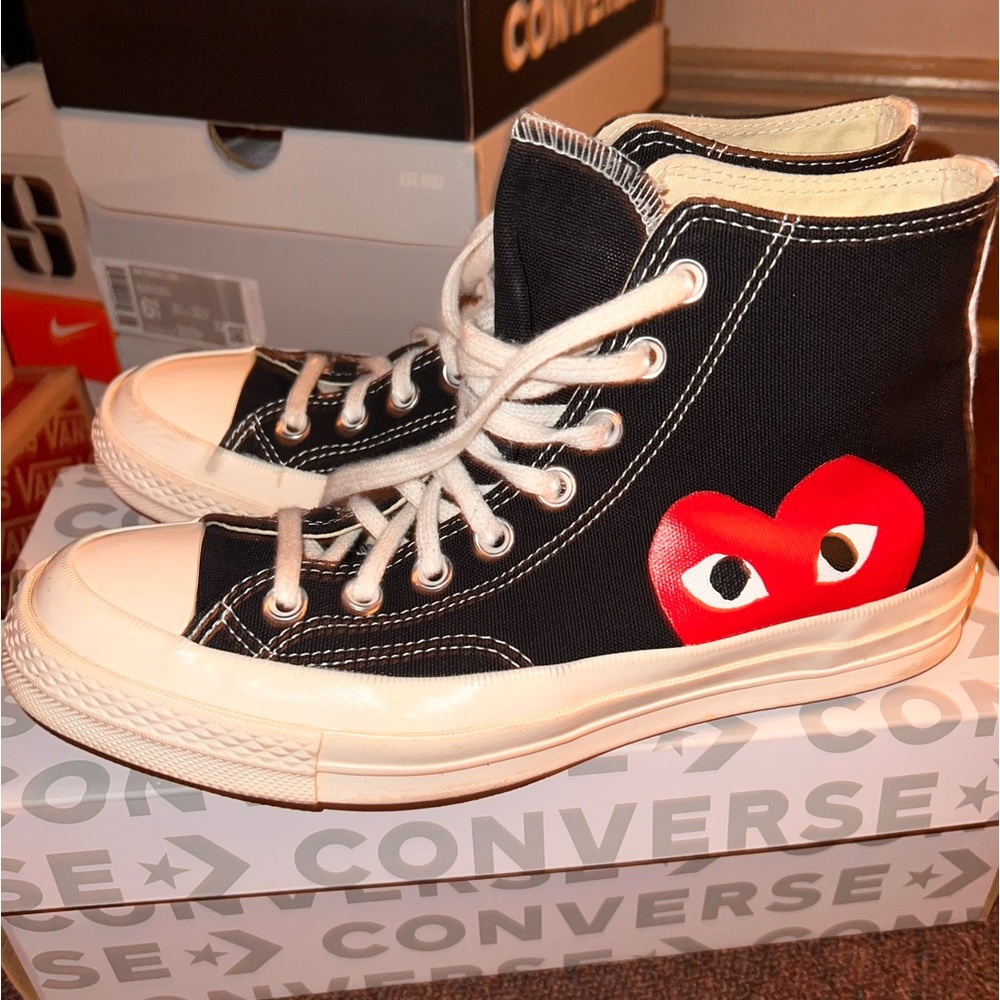 Black CDGs women size 9 men size 7